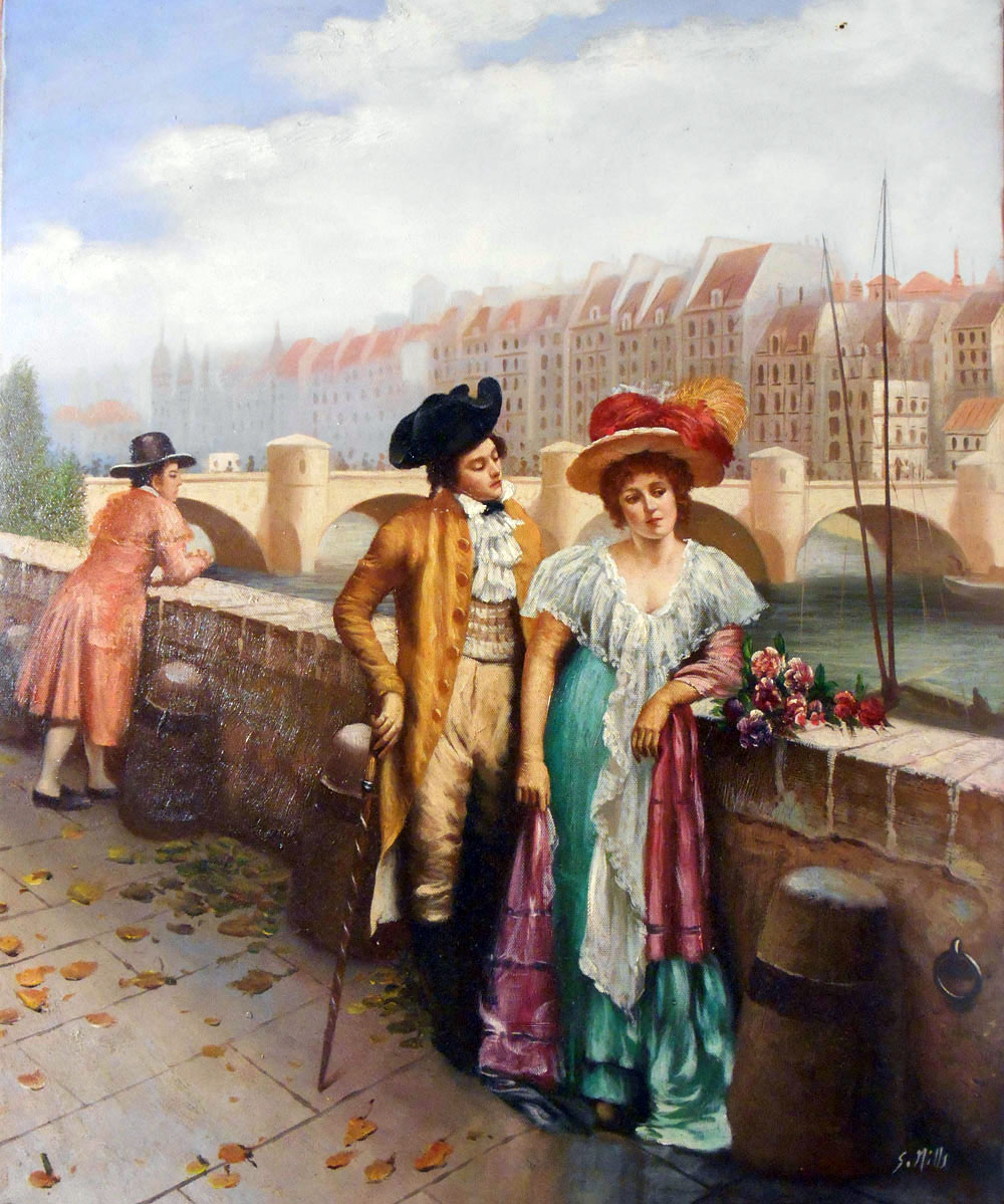 scène de vie /50cm x 61cm /1287-T2